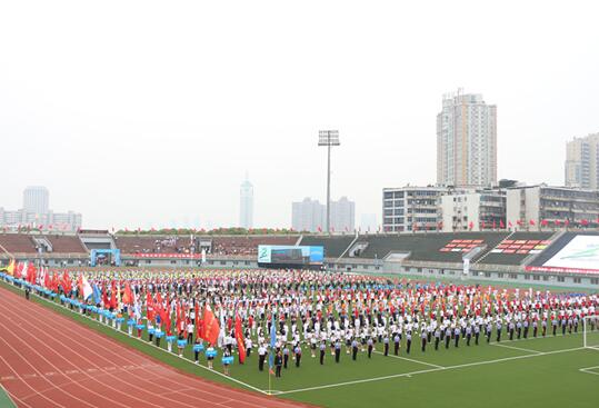 南昌向远铁路学校师生代表队参加2019年南昌市第七届校园体育节